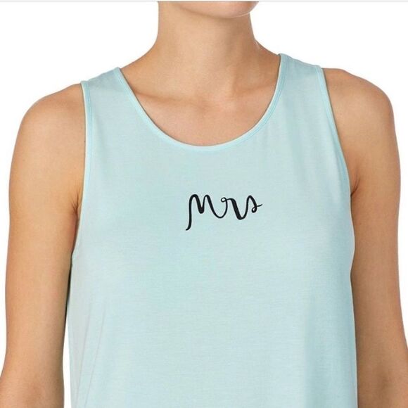 Kate Spade New York Mrs. Bridal Sleep Pajama Tank Blue NEW - Picture 10 of 10